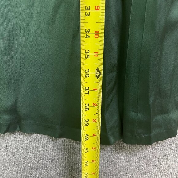 NEW $460 TOTÊME Murau Belted Dress‎ Emerald Green Sz Large Ling Sleeve Classic - Picture 6 of 10